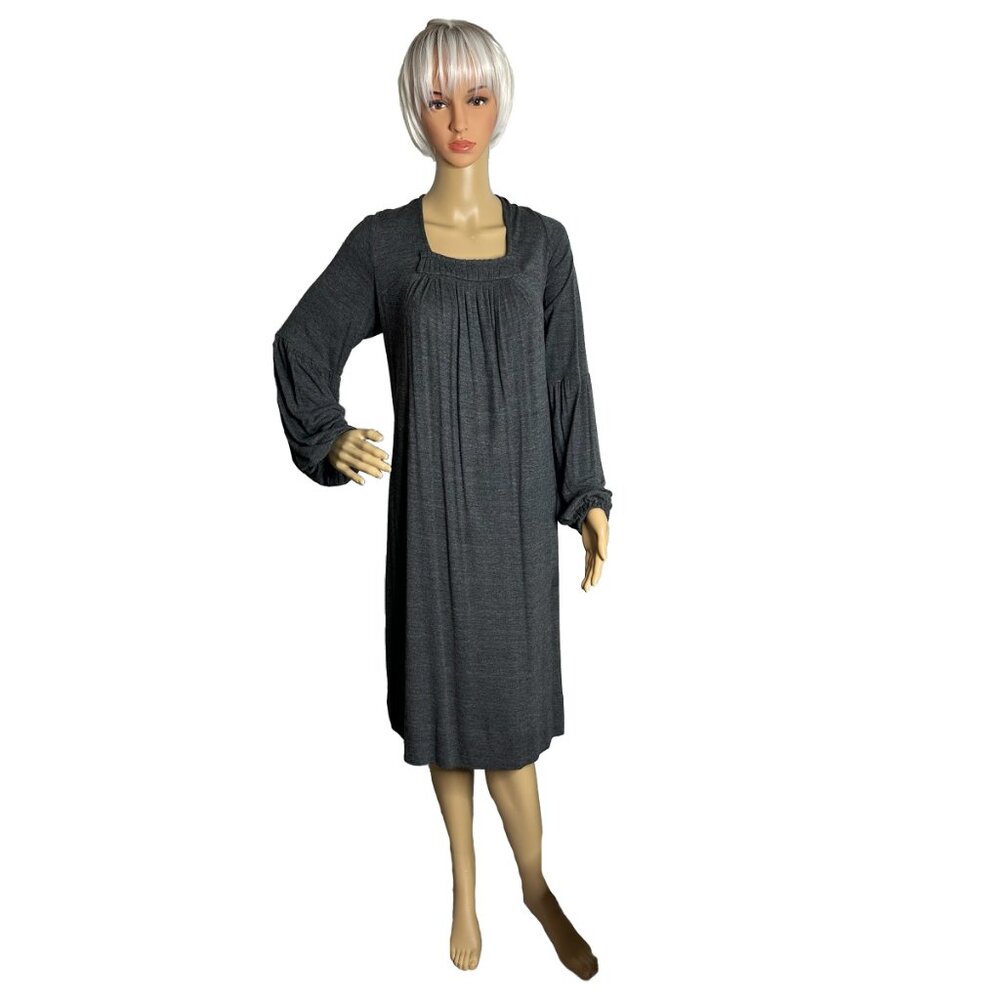 Ladies Simply Vera Vera Wang smocked Bodice dress with long Lantern sleeves  XL